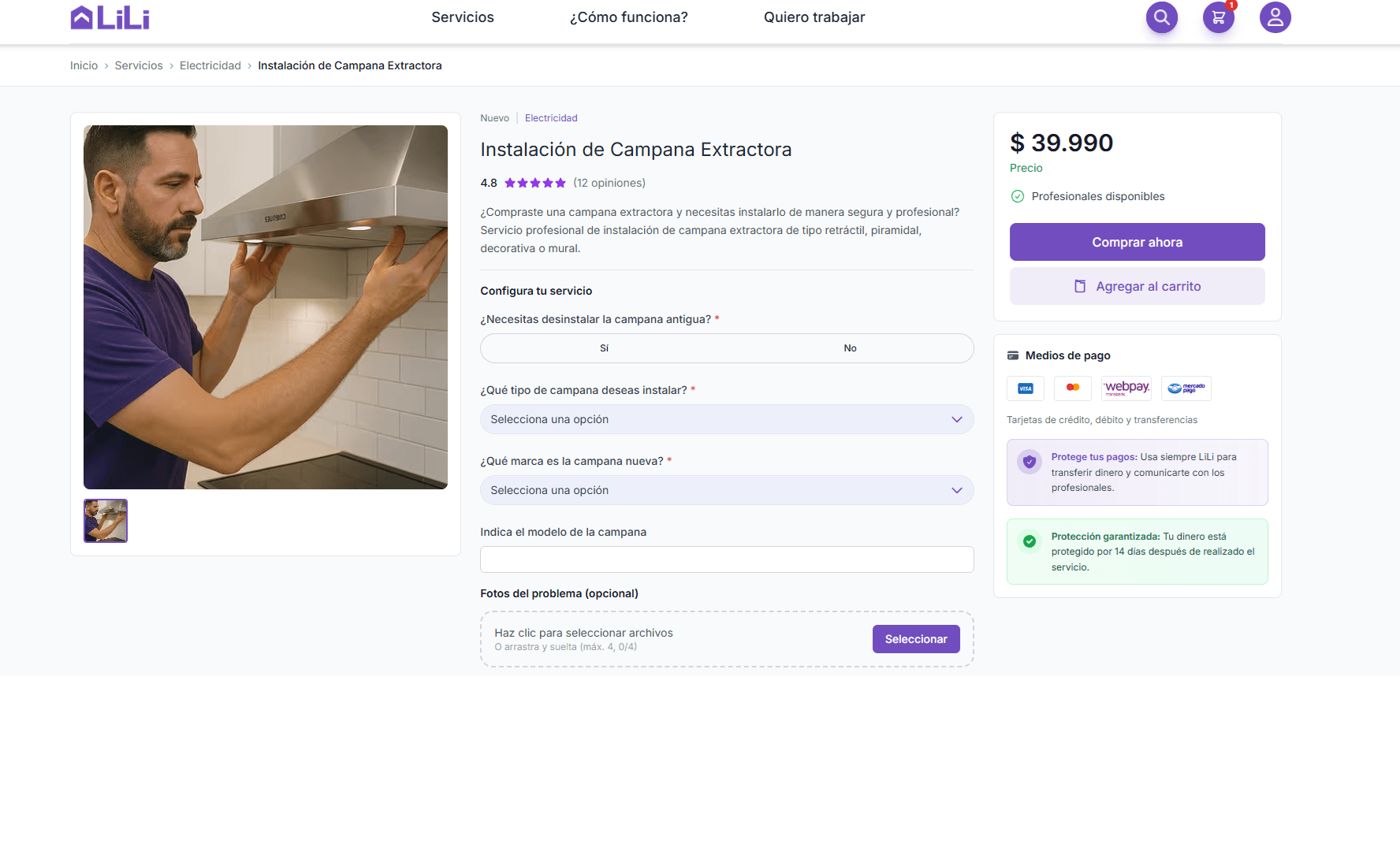 Contrátalo en 1 click